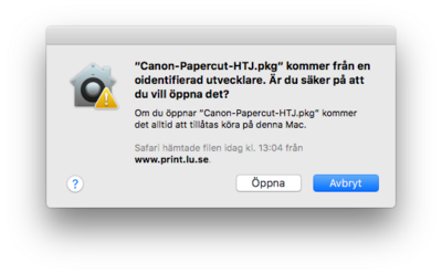 Click Open